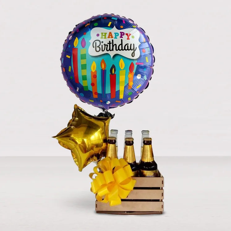 Caja cervecera de Cumpleaños